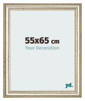 Cadre Photo 55x65cm Brillance Metallique MDF Lazio De Face Mesure | Yourdecoration.fr