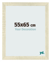 Cadre Photo 55x65cm Chene Sonoma MDF Pisa De Face Mesure | Yourdecoration.fr