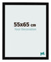 Cadre Photo 55x65cm Noir Brillant MDF Bologna De Face Mesure | Yourdecoration.fr