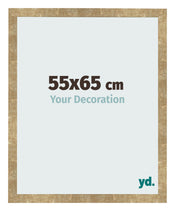 Cadre Photo 55x65cm Or Antique MDF Bologna De Face Mesure | Yourdecoration.fr