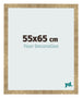Cadre Photo 55x65cm Or Antique MDF Bologna De Face Mesure | Yourdecoration.fr