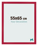 Cadre Photo 55x65cm Rouge MDF Bologna De Face Mesure | Yourdecoration.fr