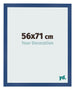 Cadre Photo 56x71 cm Bleu Fonce MDF Bologna De Face Mesure | Yourdecoration.fr