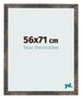 Cadre Photo 56x71 cm Metal Oxyde MDF Bologna De Face Mesure | Yourdecoration.fr