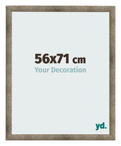 Cadre Photo 56x71 cm Metal Vintage MDF Bologna De Face Mesure | Yourdecoration.fr