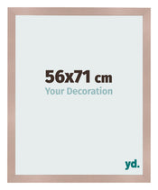 Cadre Photo 56x71 cm Rose Ancien MDF Bologna De Face Mesure | Yourdecoration.fr
