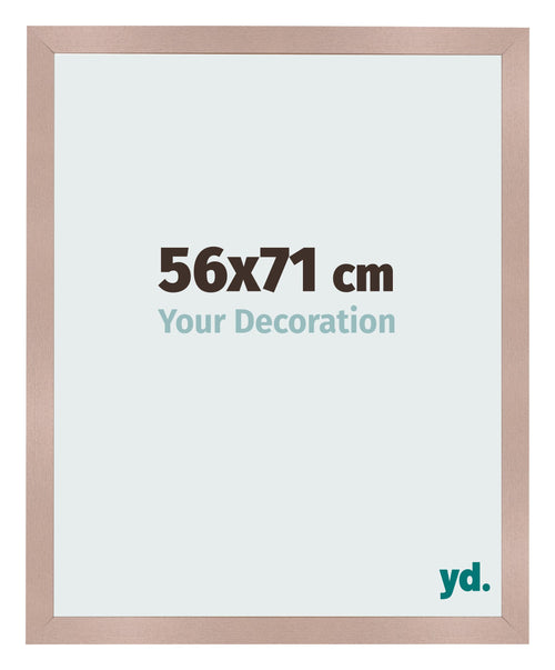 Cadre Photo 56x71 cm Rose Ancien MDF Bologna De Face Mesure | Yourdecoration.fr