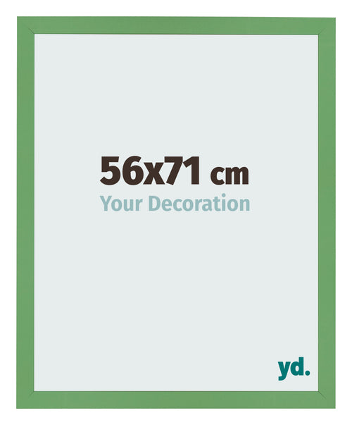 Cadre Photo 56x71 cm Vert MDF Bologna De Face Mesure | Yourdecoration.fr