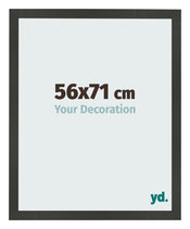 Cadre Photo 56x71cm Anthracite MDF Bologna De Face Mesure | Yourdecoration.fr
