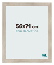 Cadre Photo 56x71cm Chene Rustique MDF Pisa De Face Mesure | Yourdecoration.fr