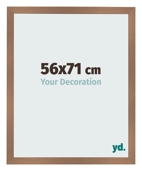 Cadre Photo 56x71cm Cuivre Décor MDF Bologna De Face Mesure | Yourdecoration.fr