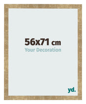 Cadre Photo 56x71cm Or Antique MDF Bologna De Face Mesure | Yourdecoration.fr