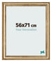 Cadre Photo 56x71cm Or Antique MDF Lazio De Face Mesure | Yourdecoration.fr