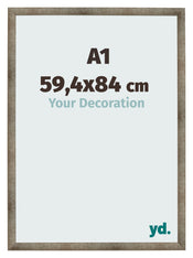 Cadre Photo 59 4x84 cm A1 Metal Vintage MDF Bologna De Face Mesure | Yourdecoration.fr