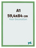 Cadre Photo 59 4x84 cm A1 Vert MDF Bologna De Face Mesure | Yourdecoration.fr