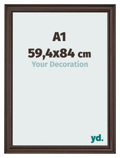 Cadre Photo 59 4x84cm A1 Chene Fonce MDF Lazio De Face Mesure | Yourdecoration.fr
