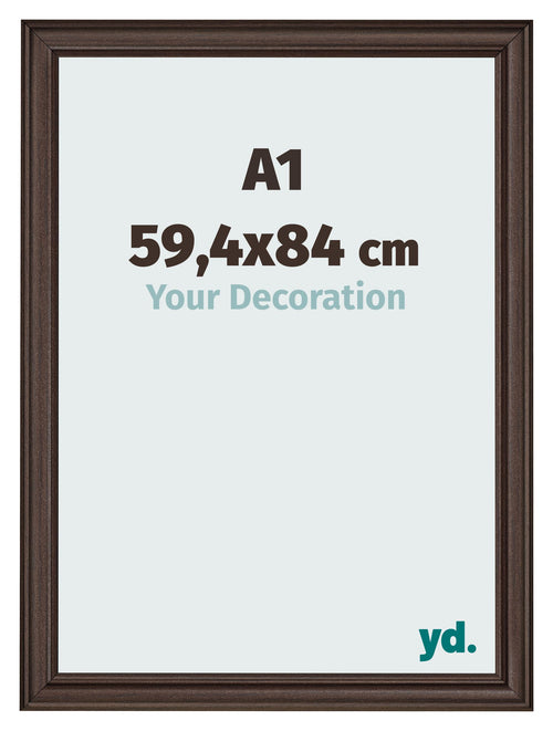 Cadre Photo 59 4x84cm A1 Chene Fonce MDF Lazio De Face Mesure | Yourdecoration.fr