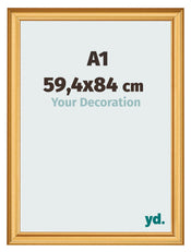 Cadre Photo 59 4x84cm A1 Or Mat MDF Lazio De Face Mesure | Yourdecoration.fr