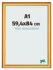 Cadre Photo 59 4x84cm A1 Or Mat MDF Lazio De Face Mesure | Yourdecoration.fr