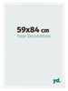 Cadre Photo 59x84 cm Blanc Mat MDF Bologna De Face Mesure | Yourdecoration.fr
