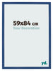 Cadre Photo 59x84 cm Bleu Fonce MDF Bologna De Face Mesure | Yourdecoration.fr