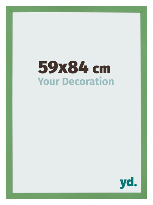 Cadre Photo 59x84 cm Vert MDF Bologna De Face Mesure | Yourdecoration.fr