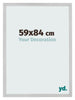 Cadre Photo 59x84cm Acier Inoxydable MDF Bologna De Face Mesure | Yourdecoration.fr