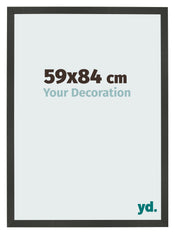 Cadre Photo 59x84cm Anthracite MDF Bologna De Face Mesure | Yourdecoration.fr