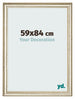 Cadre Photo 59x84cm Brillance Metallique MDF Lazio De Face Mesure | Yourdecoration.fr
