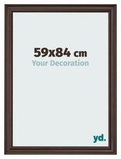 Cadre Photo 59x84cm Chene Fonce MDF Lazio De Face Mesure | Yourdecoration.fr