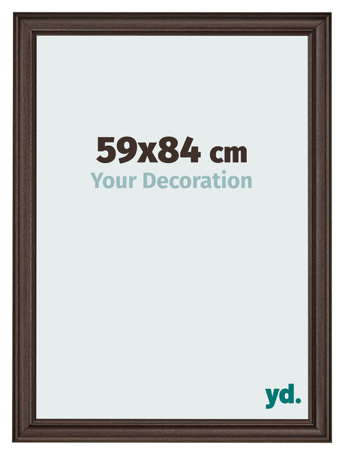 Cadre Photo 59x84cm Chene Fonce MDF Lazio De Face Mesure | Yourdecoration.fr