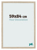 Cadre Photo 59x84cm Chêne Sonoma MDF Bologna De Face Mesure | Yourdecoration.fr