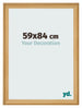Cadre Photo 59x84cm De Pin Grain de Bois MDF Lazio De Face Mesure | Yourdecoration.fr