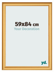 Cadre Photo 59x84cm Or Mat MDF Lazio De Face Mesure | Yourdecoration.fr