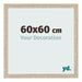 Cadre Photo 60x60cm Chêne Sonoma MDF Bologna De Face Mesure | Yourdecoration.fr