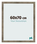 Cadre Photo 60x70 cm Metal Vintage MDF Bologna De Face Mesure | Yourdecoration.fr