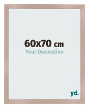 Cadre Photo 60x70 cm Rose Ancien MDF Bologna De Face Mesure | Yourdecoration.fr