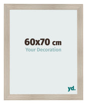 Cadre Photo 60x70cm Chene Rustique MDF Pisa De Face Mesure | Yourdecoration.fr