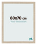 Cadre Photo 60x70cm Chêne Sonoma MDF Bologna De Face Mesure | Yourdecoration.fr