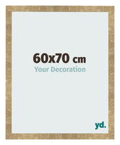Cadre Photo 60x70cm Or Antique MDF Bologna De Face Mesure | Yourdecoration.fr