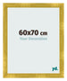 Cadre Photo 60x70cm Or Vintage MDF Pisa De Face Mesure | Yourdecoration.fr