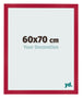 Cadre Photo 60x70cm Rouge MDF Bologna De Face Mesure | Yourdecoration.fr