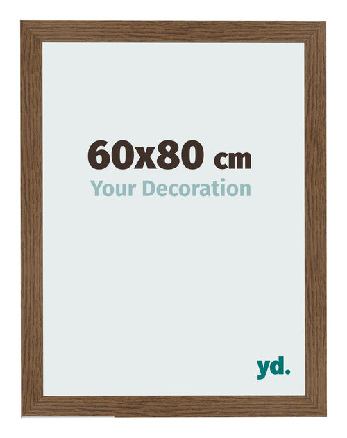 Cadre Photo 60x80 cm Chene Rustique MDF Bologna De Face Mesure | Yourdecoration.fr