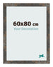 Cadre Photo 60x80 cm Metal Oxyde MDF Bologna De Face Mesure | Yourdecoration.fr