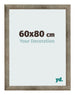 Cadre Photo 60x80 cm Metal Vintage MDF Bologna De Face Mesure | Yourdecoration.fr