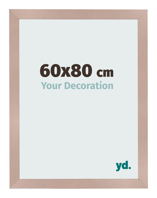 Cadre Photo 60x80 cm Rose Ancien MDF Bologna De Face Mesure | Yourdecoration.fr