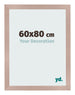 Cadre Photo 60x80 cm Rose Ancien MDF Bologna De Face Mesure | Yourdecoration.fr
