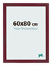 Cadre Photo 60x80 cm Vin Rouge Patine MDF Bologna De Face Mesure | Yourdecoration.fr