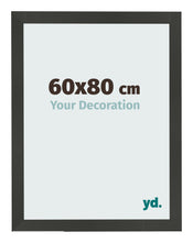 Cadre Photo 60x80cm Anthracite MDF Bologna De Face Mesure | Yourdecoration.fr