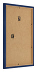 Cadre Photo 60x80cm Bleu Foncé Patiné MDF Bologna Arriere Oblique | Yourdecoration.fr